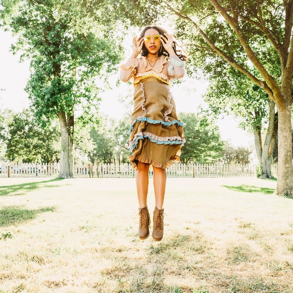 CYNTHIA ROWLEY RUFFLE DRESS (Edie) - Picture 9 of 9